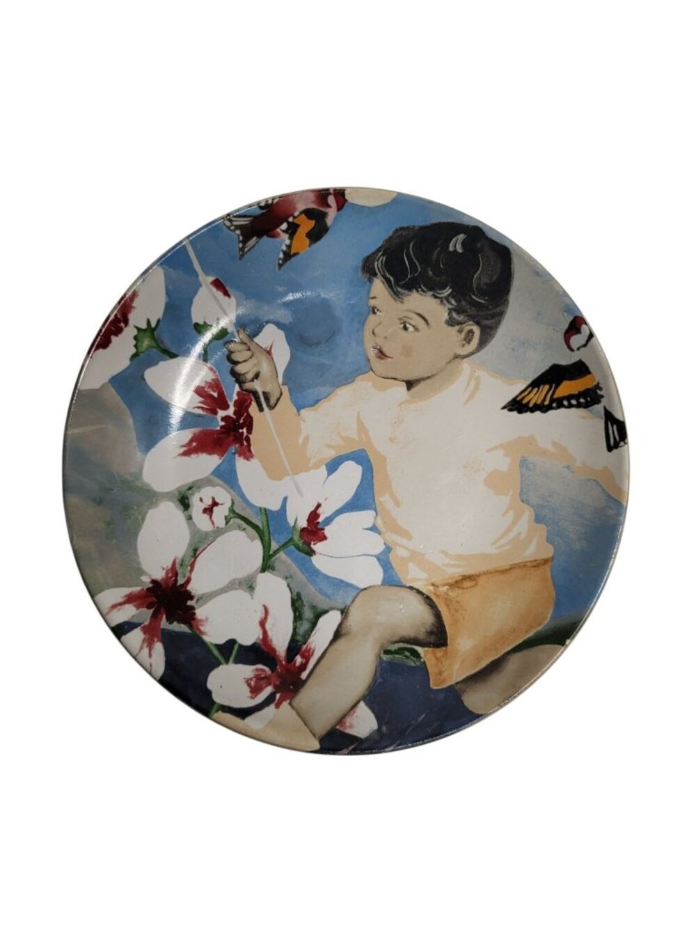 Robert Gordon X Bromley & Co. Butterfly Catcher Saucer Australian Artist 6.5"